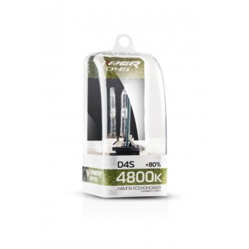 Ксеноновая лампа D4S 4800K (+80%) 35W VIPER (Корея)